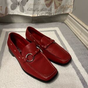 Franco Sarto Bold Red Women's Loafers